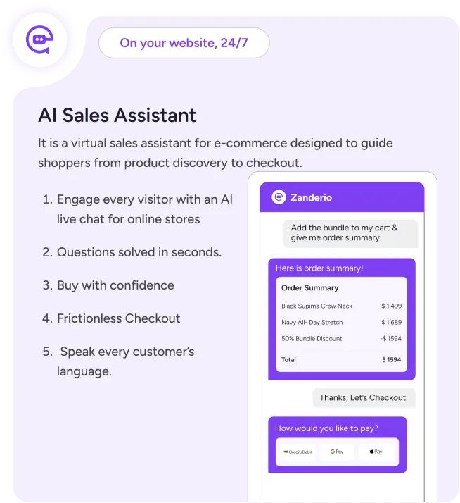 AI Sales Assistant demo illustration